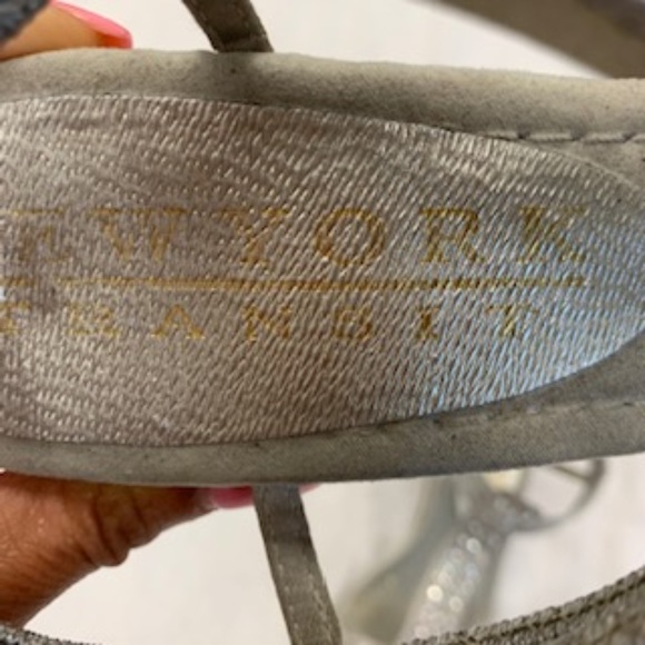 Silver Newport Open Toe Wedge - Picture 4 of 4